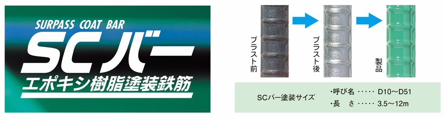 エポキシ樹脂塗膜鉄筋を採用
