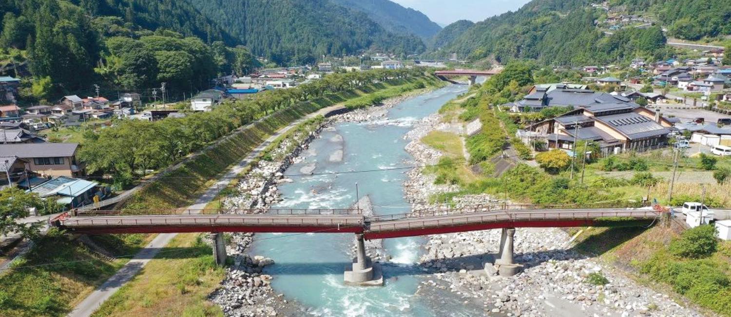 被災直後の中橋